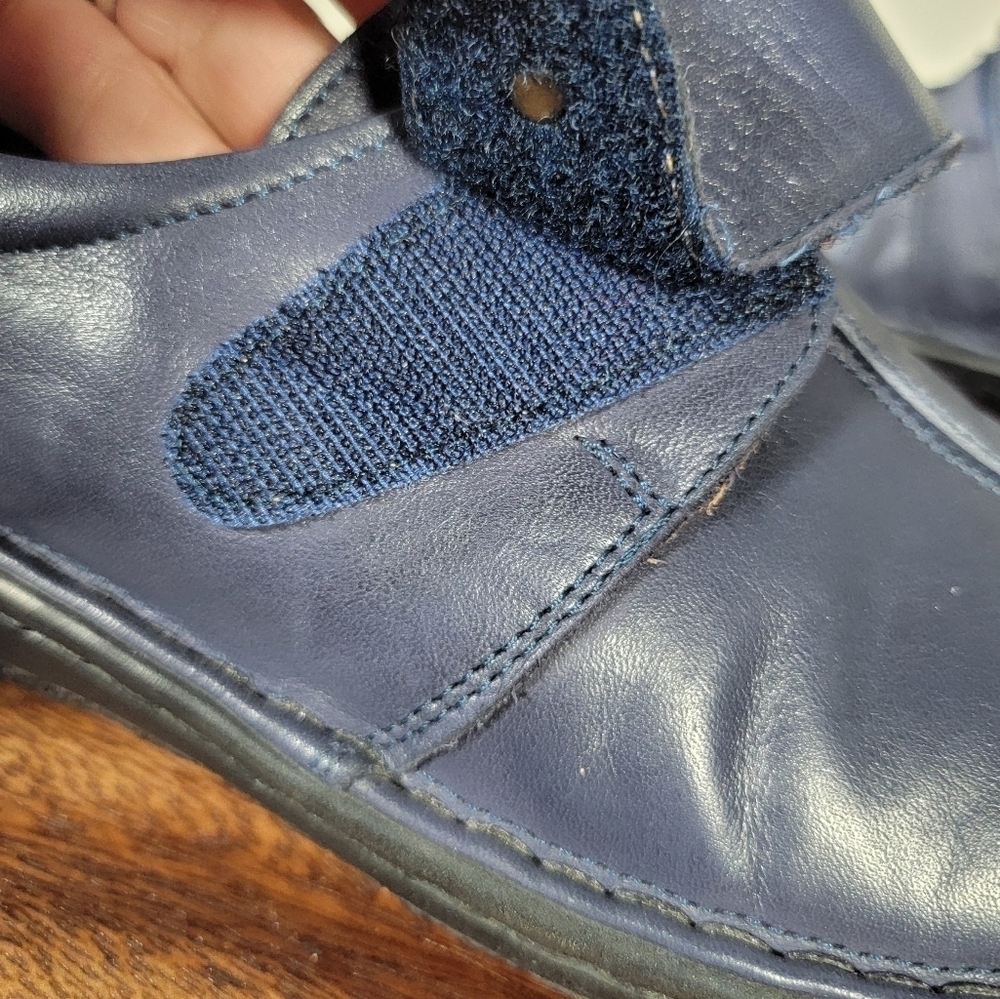 Spring Step Kaminia Blue Leather Shoes Loafers Flats Monk Strap Size 38 - Picture 5 of 17